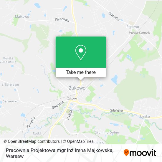 Pracownia Projektowa mgr Inż Irena Majkowska map