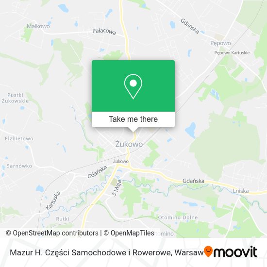 Mazur H. Części Samochodowe i Rowerowe map