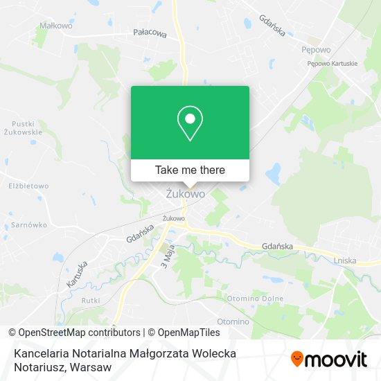 Kancelaria Notarialna Małgorzata Wolecka Notariusz map