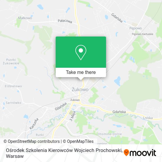 Ośrodek Szkolenia Kierowców Wojciech Prochowski map