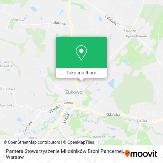 Pantera Stowarzyszenie Miłośników Broni Pancernej map