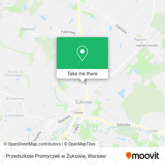 Przedszkole Promyczek w Żukowie map