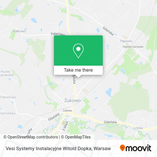 Vesi Systemy Instalacyjne Witold Dopka map