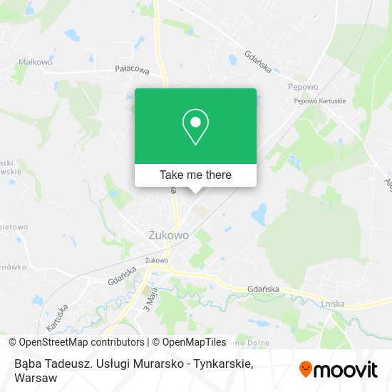 Bąba Tadeusz. Usługi Murarsko - Tynkarskie map