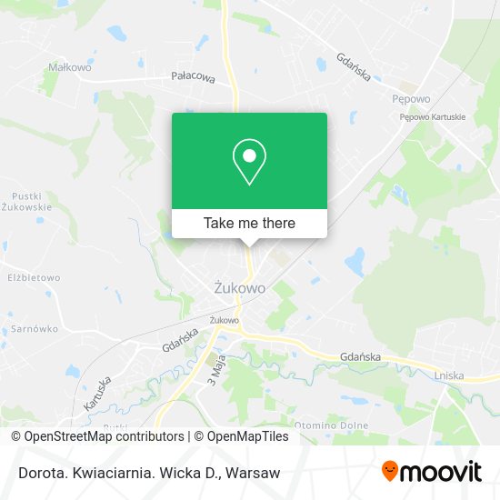 Dorota. Kwiaciarnia. Wicka D. map