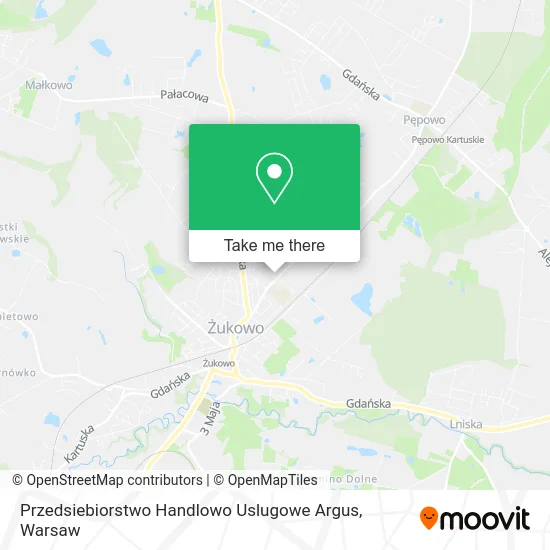Карта Przedsiebiorstwo Handlowo Uslugowe Argus