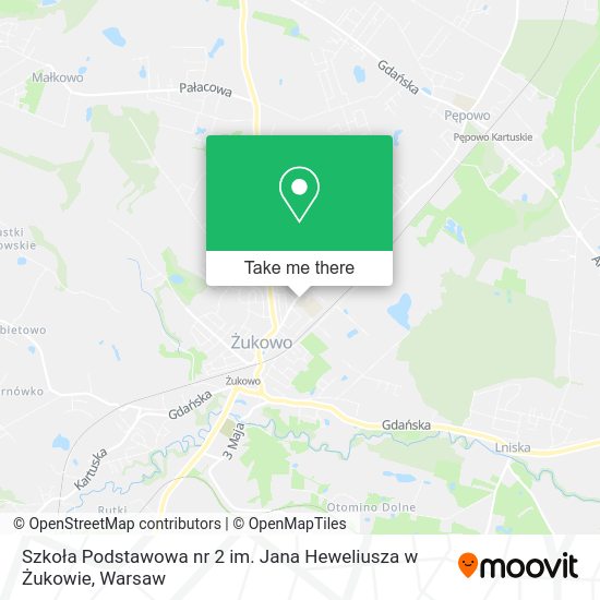 Szkoła Podstawowa nr 2 im. Jana Heweliusza w Żukowie map