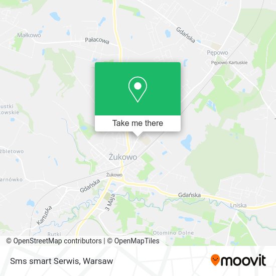 Sms smart Serwis map