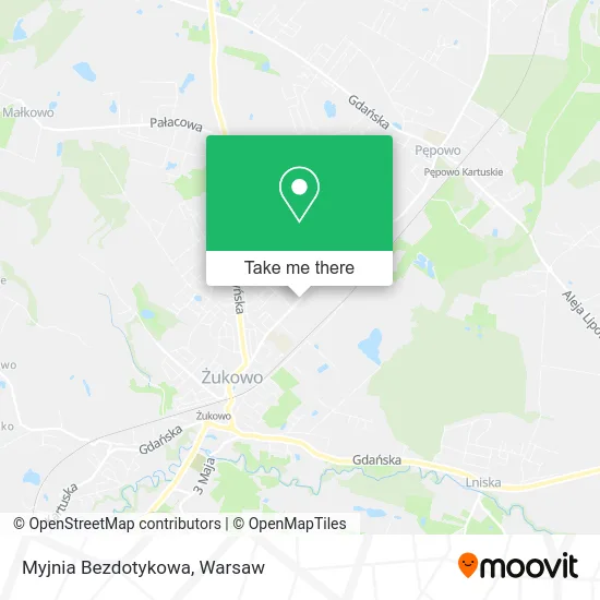 Карта Myjnia Bezdotykowa