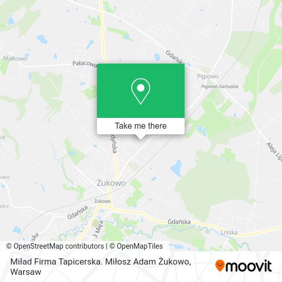 Miład Firma Tapicerska. Miłosz Adam Żukowo map