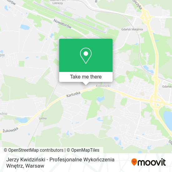 Jerzy Kwidziński - Profesjonalne Wykończenia Wnętrz map