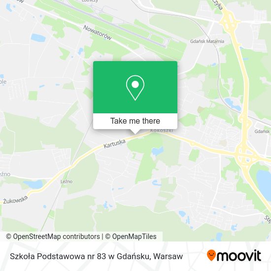 Szkoła Podstawowa nr 83 w Gdańsku map