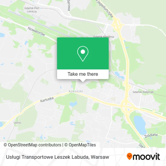 Карта Usługi Transportowe Leszek Labuda