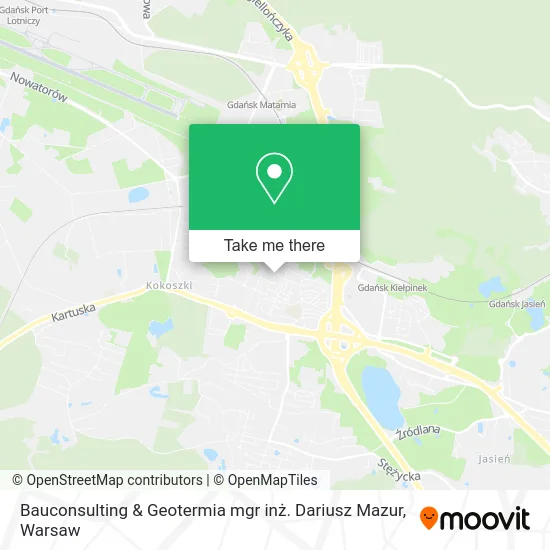 Карта Bauconsulting & Geotermia mgr inż. Dariusz Mazur