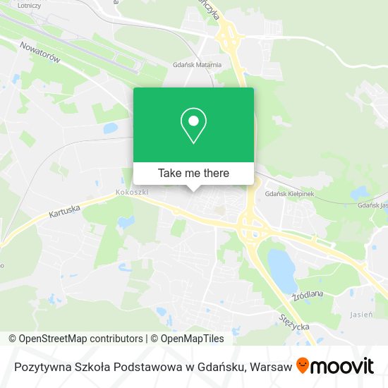 Pozytywna Szkoła Podstawowa w Gdańsku map