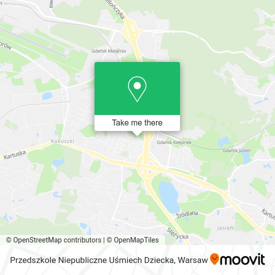 Przedszkole Niepubliczne Uśmiech Dziecka map