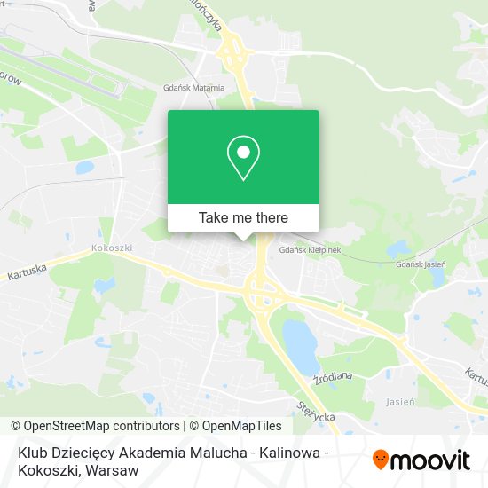 Klub Dziecięcy Akademia Malucha - Kalinowa - Kokoszki map