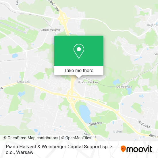 Карта Pianti Harvest & Weinberger Capital Support sp. z o.o.