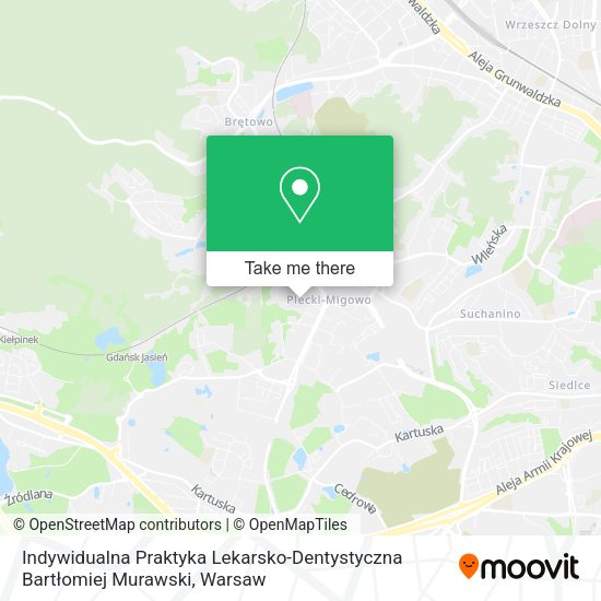 Indywidualna Praktyka Lekarsko-Dentystyczna Bartłomiej Murawski map