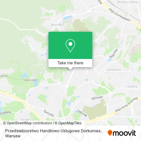 Карта Przedsiebiorstwo Handlowo Uslugowe Dorkomex