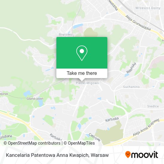 Kancelaria Patentowa Anna Kwapich map