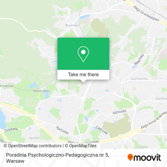 Poradnia Psychologiczno-Pedagogiczna nr 5 map