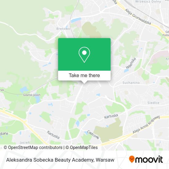 Aleksandra Sobecka Beauty Academy map