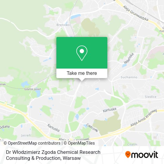 Dr Włodzimierz Zgoda Chemical Research Consulting & Production map