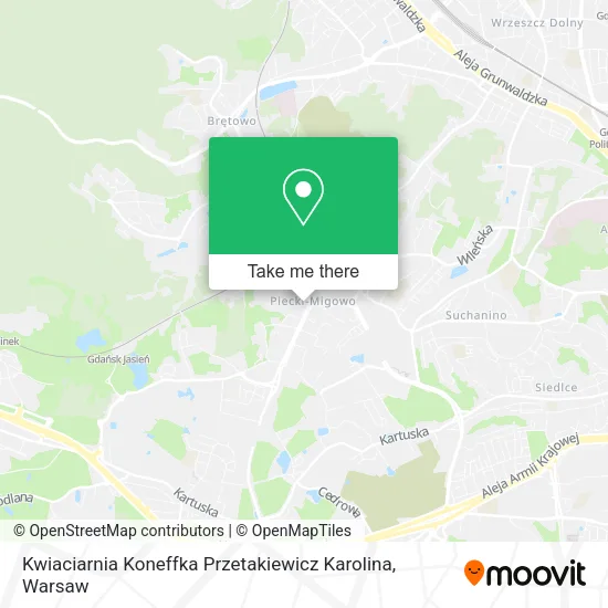 Kwiaciarnia Koneffka Przetakiewicz Karolina map