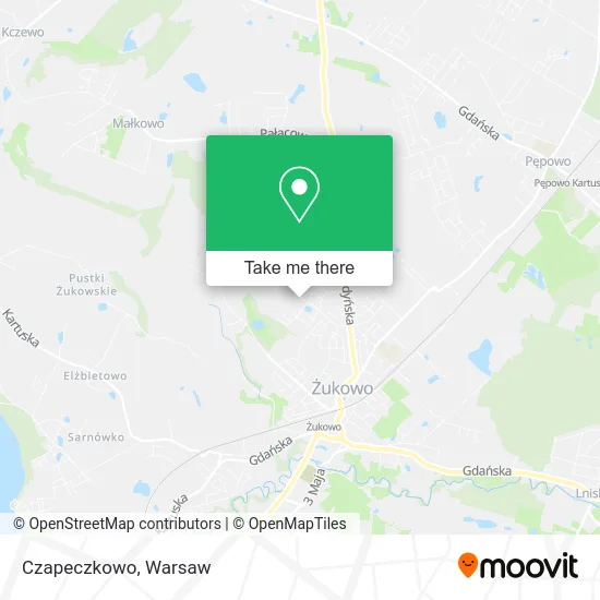 Czapeczkowo map