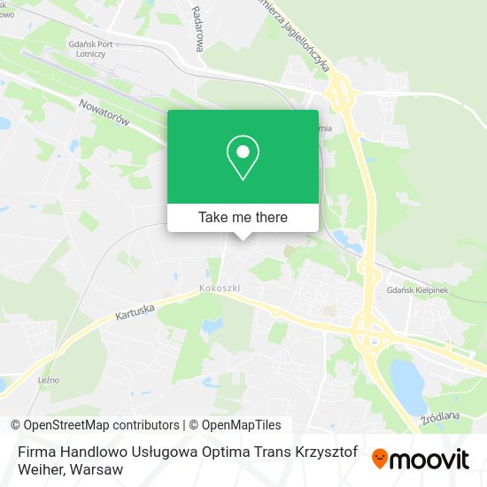 Firma Handlowo Usługowa Optima Trans Krzysztof Weiher map