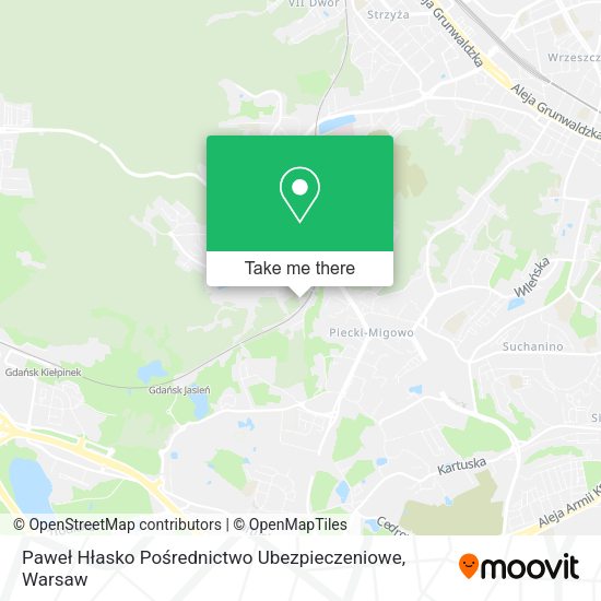 Paweł Hłasko Pośrednictwo Ubezpieczeniowe map