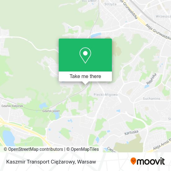 Kaszmir Transport Ciężarowy map