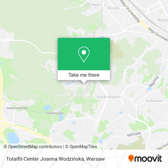 Totalfit-Center Joanna Wodzińska map