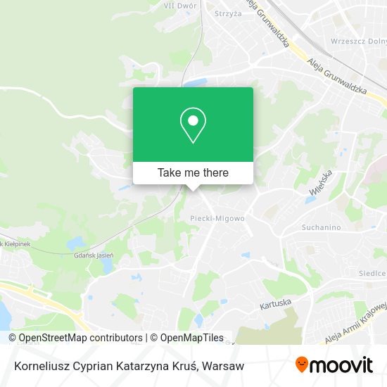 Korneliusz Cyprian Katarzyna Kruś map