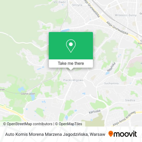 Auto Komis Morena Marzena Jagodzińska map