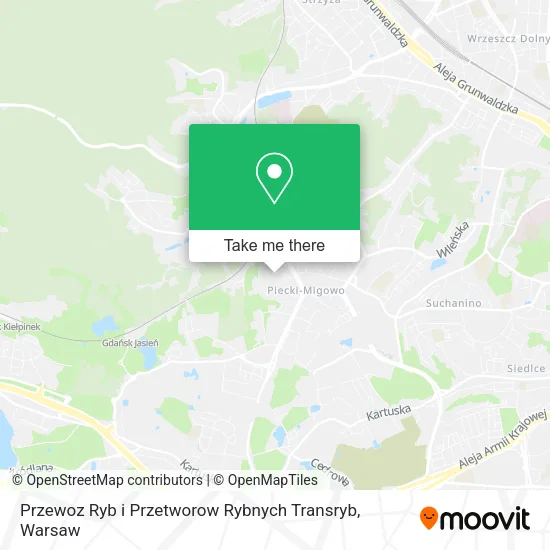 Карта Przewoz Ryb i Przetworow Rybnych Transryb
