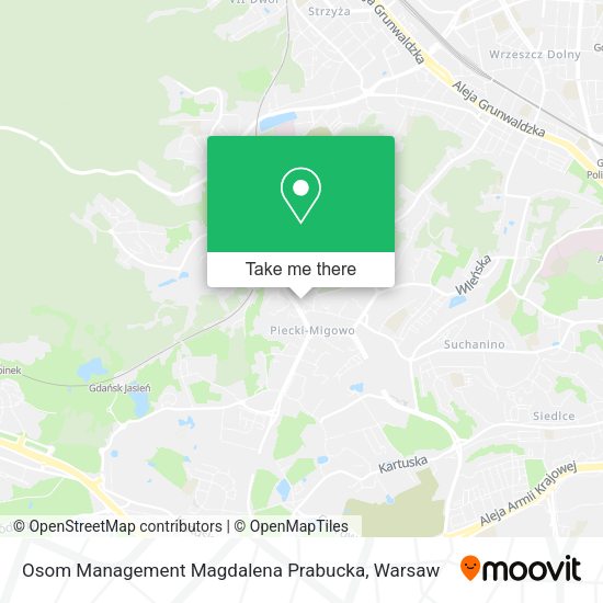 Osom Management Magdalena Prabucka map