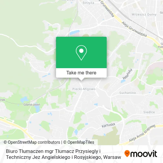 Biuro Tlumaczen mgr Tlumacz Przysiegly i Techniczny Jez Angielskiego i Rosyjskiego map