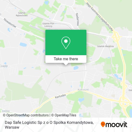 Dap Safe Logistic Sp z o O Spolka Komandytowa map