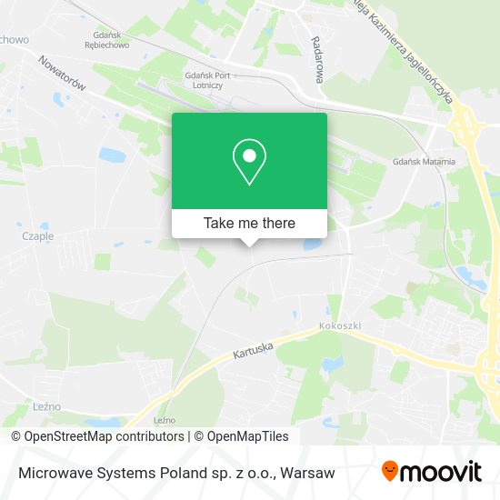 Карта Microwave Systems Poland sp. z o.o.