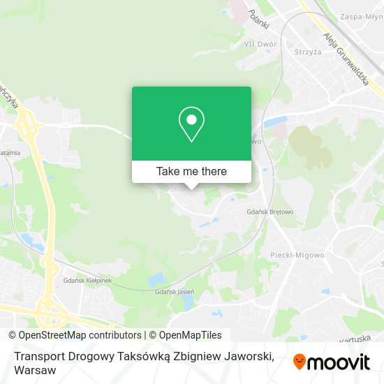 Transport Drogowy Taksówką Zbigniew Jaworski map