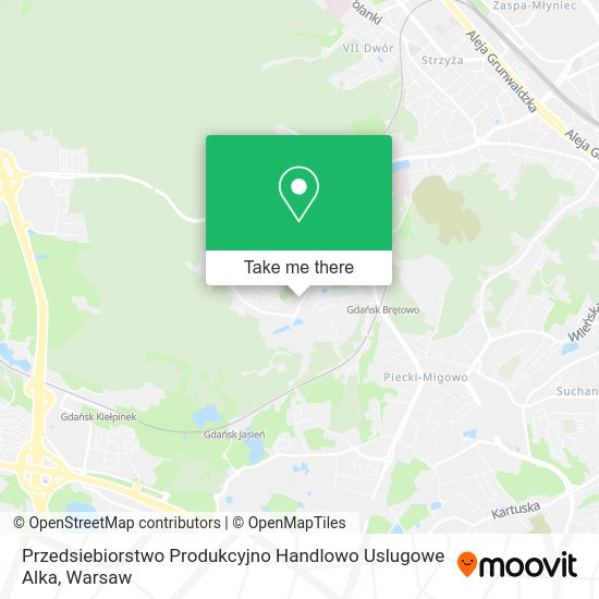 Przedsiebiorstwo Produkcyjno Handlowo Uslugowe Alka map