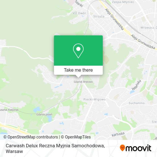 Карта Carwash Delux Reczna Myjnia Samochodowa