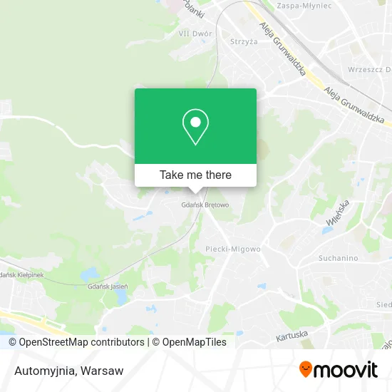 Карта Automyjnia