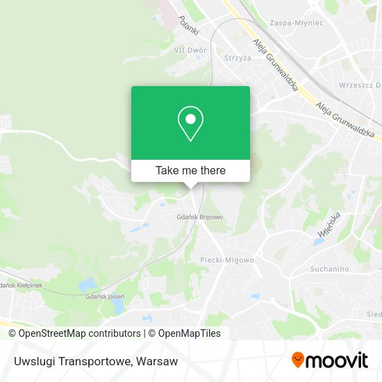 Uwslugi Transportowe map