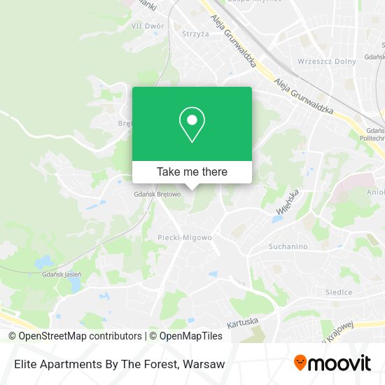 Elite Apartments By The Forest map