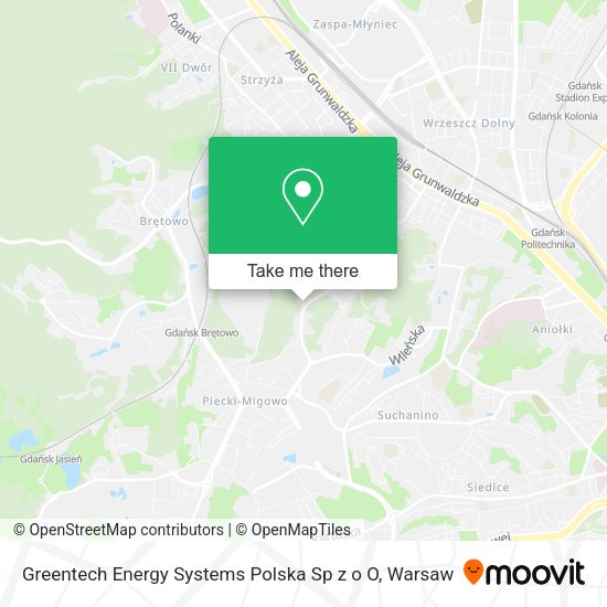 Greentech Energy Systems Polska Sp z o O map