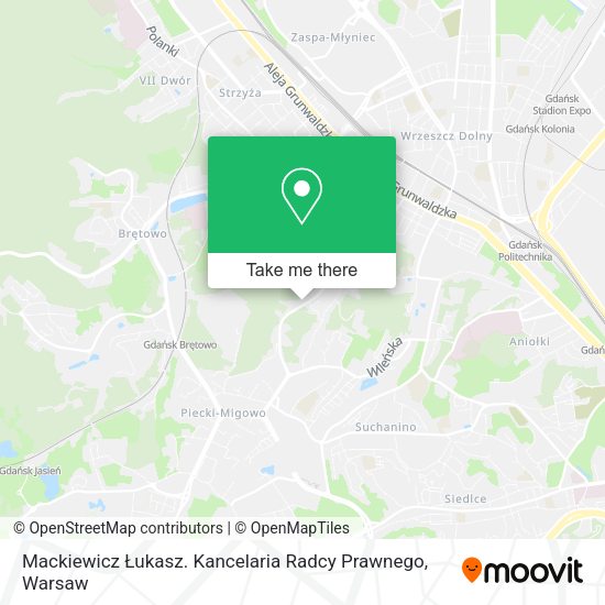 Mackiewicz Łukasz. Kancelaria Radcy Prawnego map