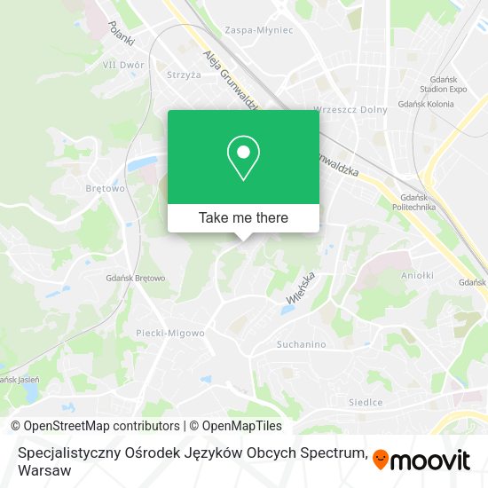 Specjalistyczny Ośrodek Języków Obcych Spectrum map